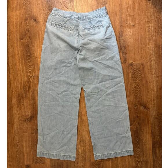 NWT Madewell The Petite Harlow Wide-Leg Denim Trouser in Noll Wash Size 24 - Picture 8 of 9